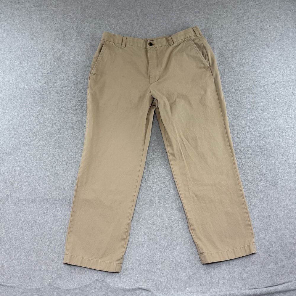 Brooks Brothers Pants Mens 38x30 (Fits 36x29) Brown Beige Cotton Chino Khaki Men